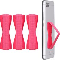 kwmobile Vingerhouder voor smartphone - Set van 3 - Metallic Roze