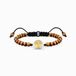 Thomas Sabo A2048-894-2-L22V Armband Unisex Geel Verguld Nylon Bruin 22 cm