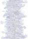 Merkloos Kaemingk B.V. 5x Kerstslingers sterren winter wit 10 x 270 cm