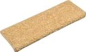 vidaXL Trapmatten 15 stuks 65x21x4 cm beige rechthoekige rand