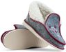 Pantoufles femme laine feutre haut gris taille 39
