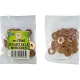 Jbm - Sachet De 30 Rondelles En Cuivre Pour Injecteurs – Ø15.0 X 7.0 X 1.5 – Mercedes (ref. 53464)