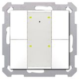 MDT KNX bouton poussoir Plus TS 55, 4 voies, brillant, blanc pur