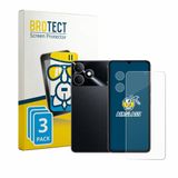 BROTECT Screenprotector 3 Stuks voor realme Note 80 (Voor+Camera) Beschermglas transparant