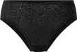 Hunkemöller Dames Lingerie Hoog uitgesneden brazilian met hoge taille Elle - Zwart - maat S