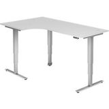 Hammerbacher Zit-sta bureau XDSM82/W/S Wit 200 x 120 x 62-127 cm