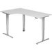 Hammerbacher Zit-sta bureau XDSM82/W/S Wit 200 x 120 x 62-127 cm