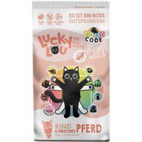 Lucky Lou Food Code droogvoer kat, volwassen, gevoelig, rund en paard 340 g