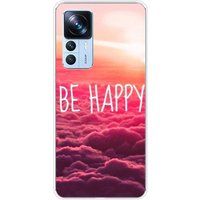 1001 coques Xiaomi Bedrukt siliconen hoesje compatibel met Xiaomi Mi 12T, Xiaomi Mi 12T Pro Be Happy nuage