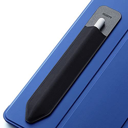 ESR Potlood Case Houder Compatibel met de iPad Pencil (1e en 2e generatie), Elastische zak voor Stylus Pen [Pencil Protected and Safe] Pouch Adhesive Sleeve bevestigd aan Case voor Potlood, Zwart
