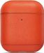 By Qubix AirPods 1/2 hoesje Genuine Leather Series - hard case - oranje