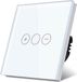 BOT Smarter variateur d'intensité DS1 blanc avec trois boutons tactiles norme UE 86x86mm
