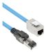 ACT Blauw 80 meter S/FTP CAT6A B2ca PoE++ 100W solid prefab installatiekabel, RJ45 male – female FB0180