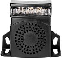 Alarm claxon achteruit · 105 dB · 12-80 V · incl. LED-verlichting