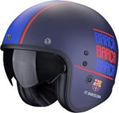 Scorpion Belfast Evo FC Barcelona Blauw Mat Jethelm Maat S