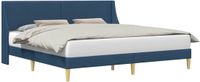 vidaXL Bedframe Effen met hoofdeinde aansluitplaat