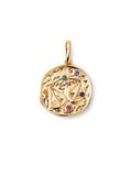SINGULARU Charm Organic Colors Zodiaco Hanger in messing met 18 kt goud verguld