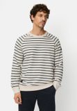 camel active Gestreept sweatshirt met ronde hals - Maat menswear-3XL - Wit