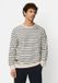 camel active Gestreept sweatshirt met ronde hals - Maat menswear-3XL - Wit