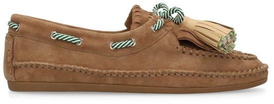 Sacha Dames Bruine suède bootschoenen met franjes Maat 37