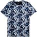 OLYMP Casual Regular Fit T-Shirt ronde hals marine, Bedrukt