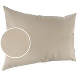 Kussensloop Kumo Kussensloop Kunstleer Sierkussen Sofakussen Lederen Kussenslopen Kussen KUMO Beige 30x50cm zonder vulling