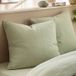 Terre de Nuit taie d'oreiller 50x70 gaze de coton vert