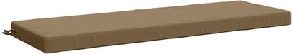vidaXL Bankkussen SOEST 100% Polyester Taupe 140 x 50 x 8 cm