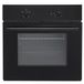 Respekta Richard Inbouwoven, zelfvoorzienende oven, 60 liter ovenruimte, energie-efficiëntieklasse A, 3 verwarmingsmodi, led-verlichting, zwart glas, inbouwoven 60 cm