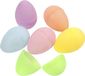 Merkloos Surprise paaseieren - 60x - pastel kleuren - 6 cm - kunststof