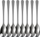 Goodivery ® Cuillères à œufs en acier inoxydable, Set de 8, Argent