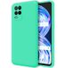 Zachte Realme Zachte vloeibare siliconen beschermhoes voor Realme 8 5G / Narzo 30 5G, groen