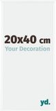 yd. Cadre photo 20x40 cm Blanc Brillant
