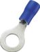 TRU COMPONENTS 746568 Ringkabelschoen Dwarsdoorsnede (max.): 2.50 mm² Schachtdiameter: 6.4 mm Deels geïsoleerd Blauw 100 stuk(s)