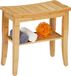 Relaxdays tabouret de salle de bain - bambou - 150 kg