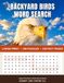 Backyard Birds Word Search: Large Print Puzzle Book for Adults and Seniors — 100 Themed Puzzles with Bird Facts