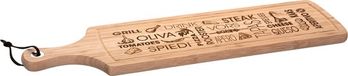 Secret de Gourmet Serveerplank - bamboe hout - tapas - 59 x 15 cm