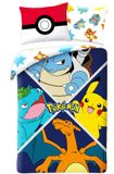 Pokémon Dekbedovertrek Charizard, Venusaur, Blastoise & Pikachu 140 x 200 cm (70 x 90 cm)