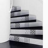 Ambiance Sticker Gerda stootstickers, zelfklevend, voor trappen, cementtegels, 2 stroken van 15 cm x 105 cm