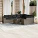 Maison Exclusive - Ensemble de jardin, composé de 10 pièces avec coussins, gris, en polyrotin