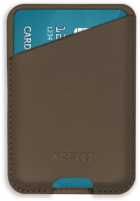 Accezz Leren Pasjeshouder - Wallet Kaarthouder - Coffee Brown