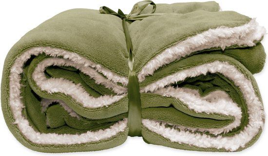 Unique Living Fleece Plaid Lars Tea Green 150x200
