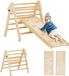 AIYAPLAY Aire de jeux pour enfants - Panneau multicouche en pin - 147x64,5x6,5cm - Bois naturel