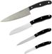 Nirosta Set van 4 keukenmessen 20, 22, 26 en 31 cm