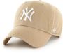 47 Brand MLB Clean-Up New York Yankees Pet Khaki Unisex Volwassenen