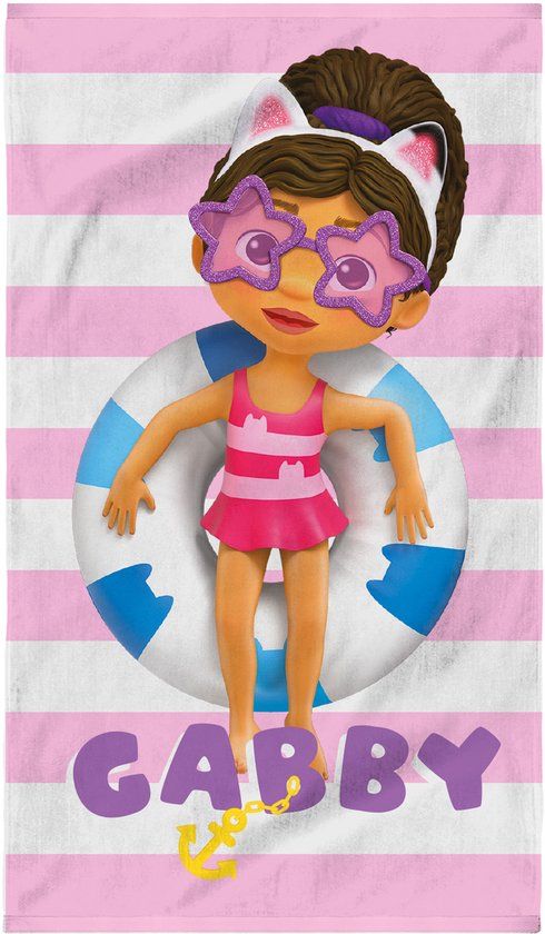 Gabby's Poppenhuis Strandlaken, Magique Pink - 70 x 120 cm - Katoen