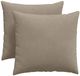 vidaXL Zitkussens 2 stuks Stof Taupe 45 x 45 cm