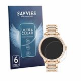 Savvies Screenprotector voor fitonyo Smartwatch 1.32" - Folie Beschermfolie transparant 6 Stuks