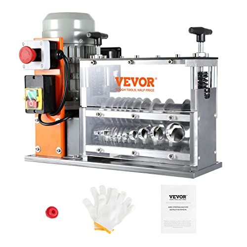 VEVOR Elektrische stripper, 1,5-32 mm, 750 W, 30 m per minuut, striptang, lemmet van staal met veer, 65 Mn, ideaal voor koperdraad