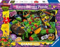 Ravensburger - 4-jarige puzzel, gigantische vloerpuzzel van 60 stukjes, Ninja Turtles - kinderpuzzel van 4 jaar oud, Ninja Turtles-collectie, educatieve en leuke spelletjes, cadeau-ideeën